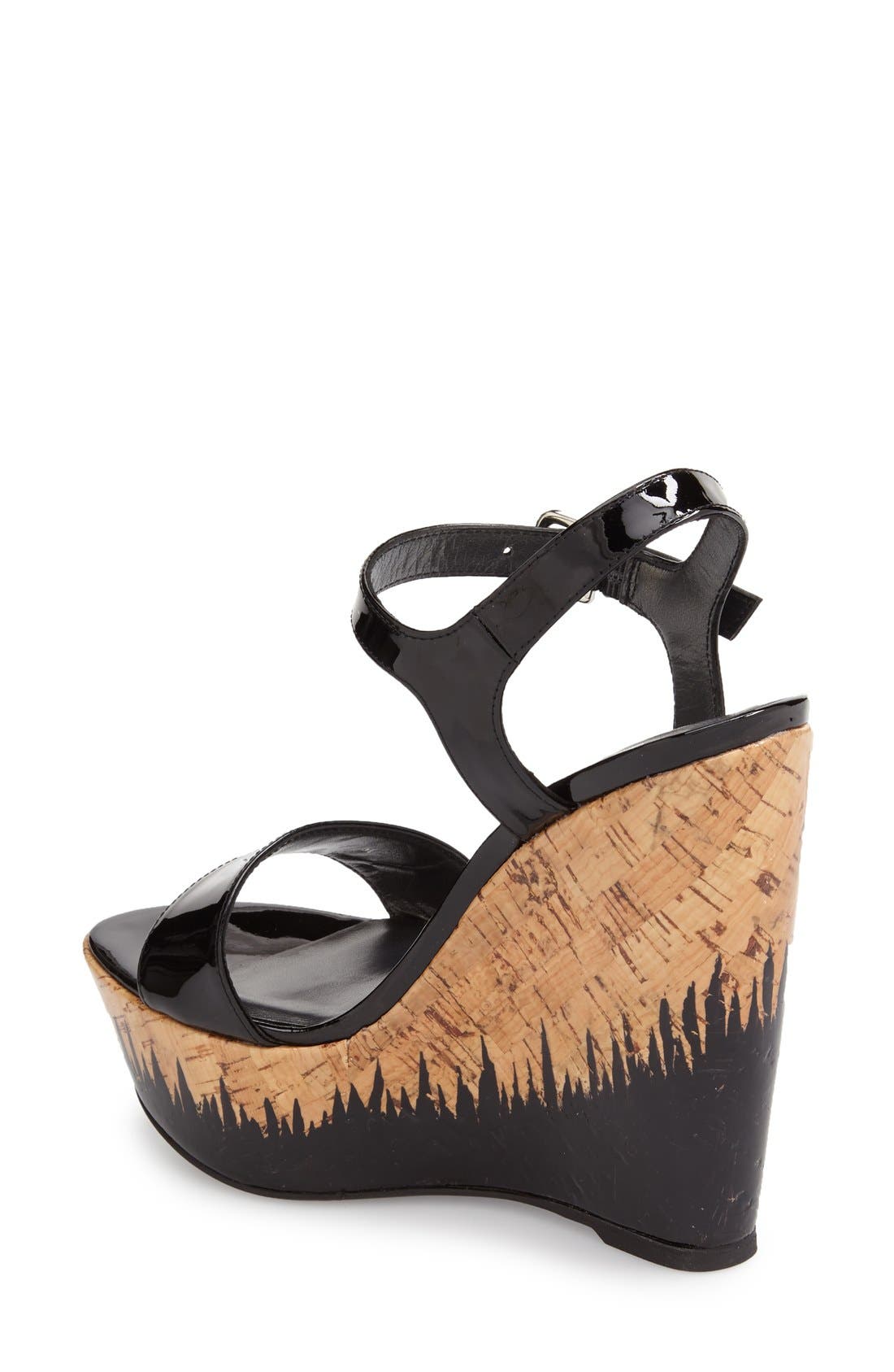 Stuart Weitzman 'Single Sky' Wedge Sandal, Alternate, color, 