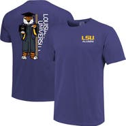 IMAGE ONE Men's Purple LSU Tigers Mascot Grad Achievement Unlocked T-Shirt