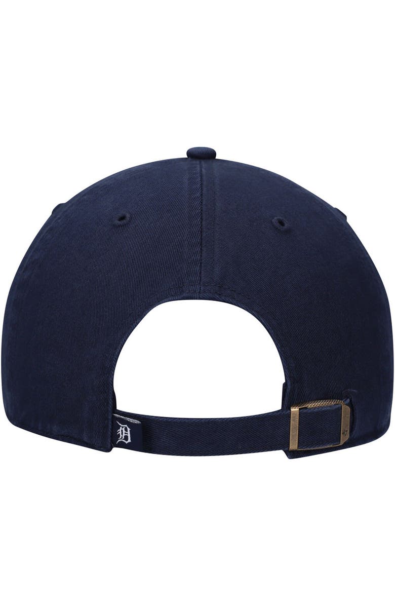 '47 Men's '47 Navy Detroit Tigers Logo Cooperstown Collection Clean Up Adjustable Hat, Alternate, color,