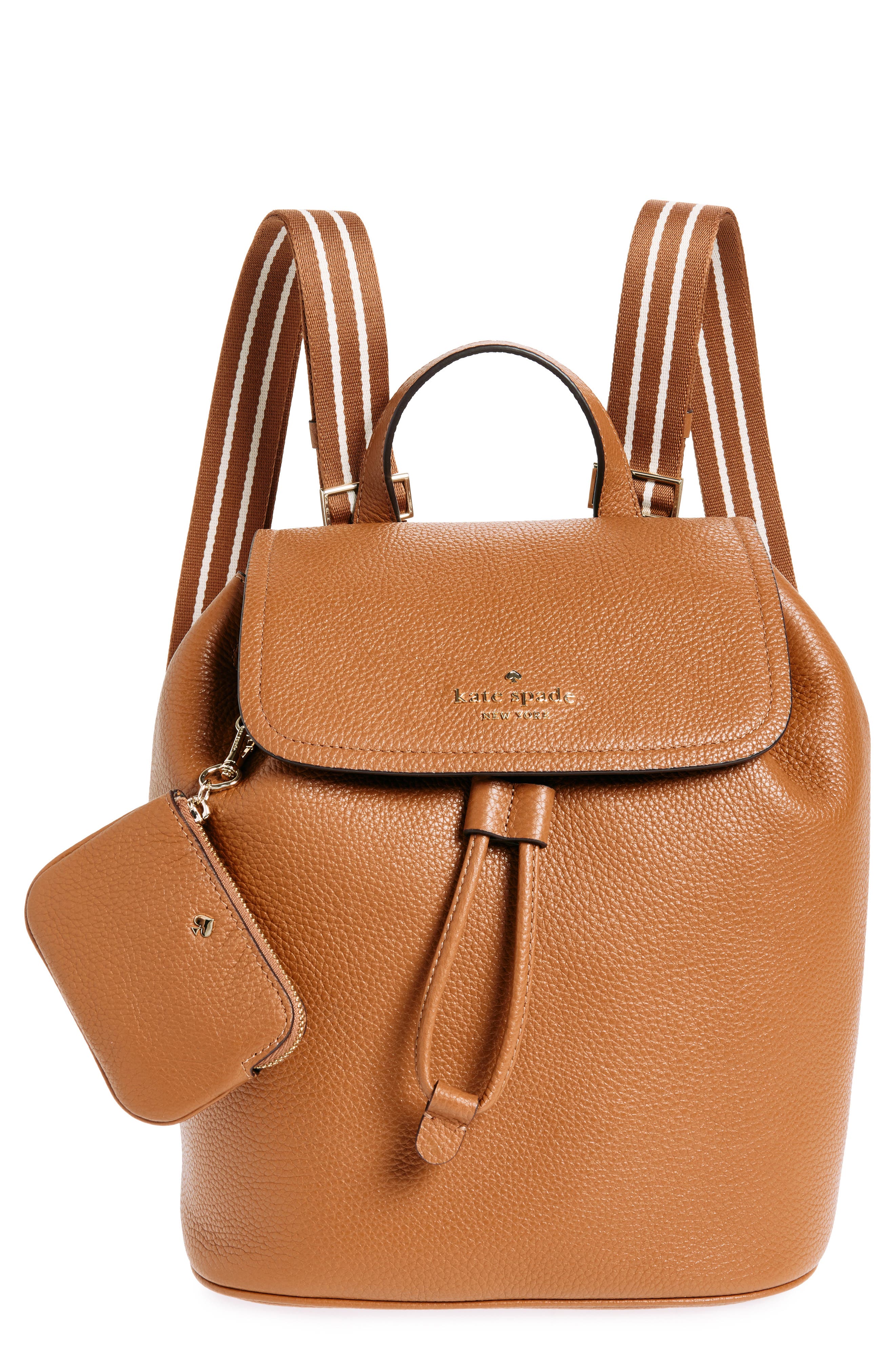 Kate Spade New York rosie medium leather flap backpack