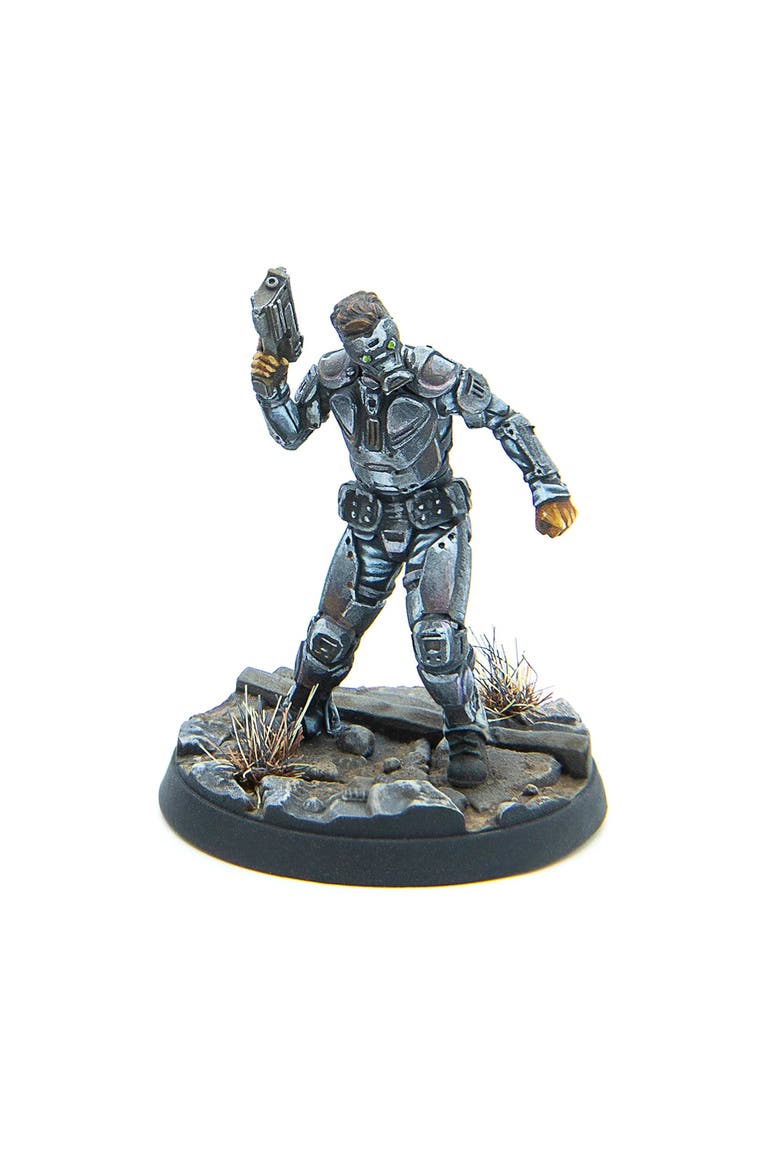 Fallout Wasteland Warfare Enclaveforce 6 Miniatures, Alternate, color, Multicolored