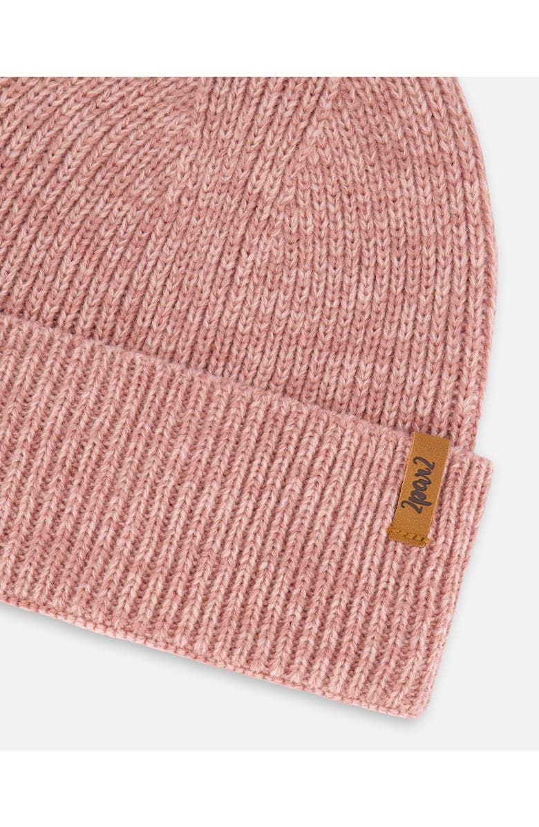 Deux par Deux Mid-Season Knit Hat, Alternate, color, Dusty Pink