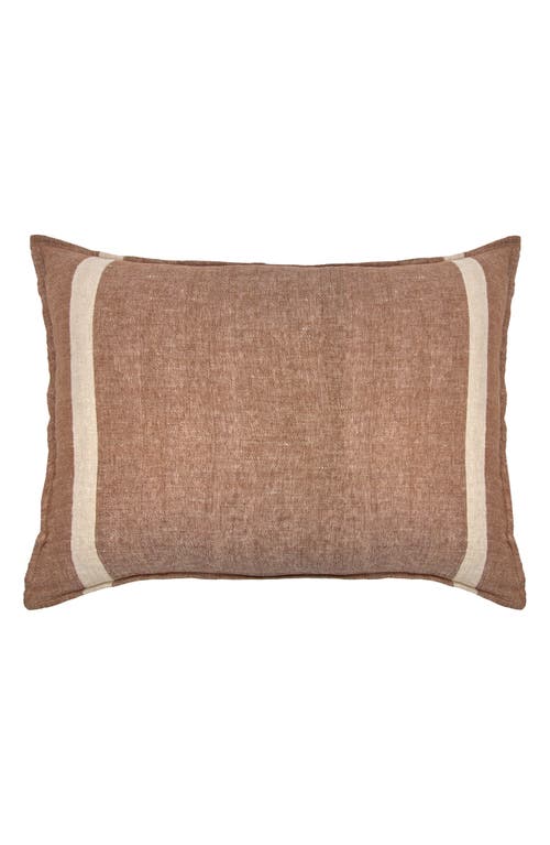 Pom Pom At Home Rory Linen Big Accent Pillow In Brown