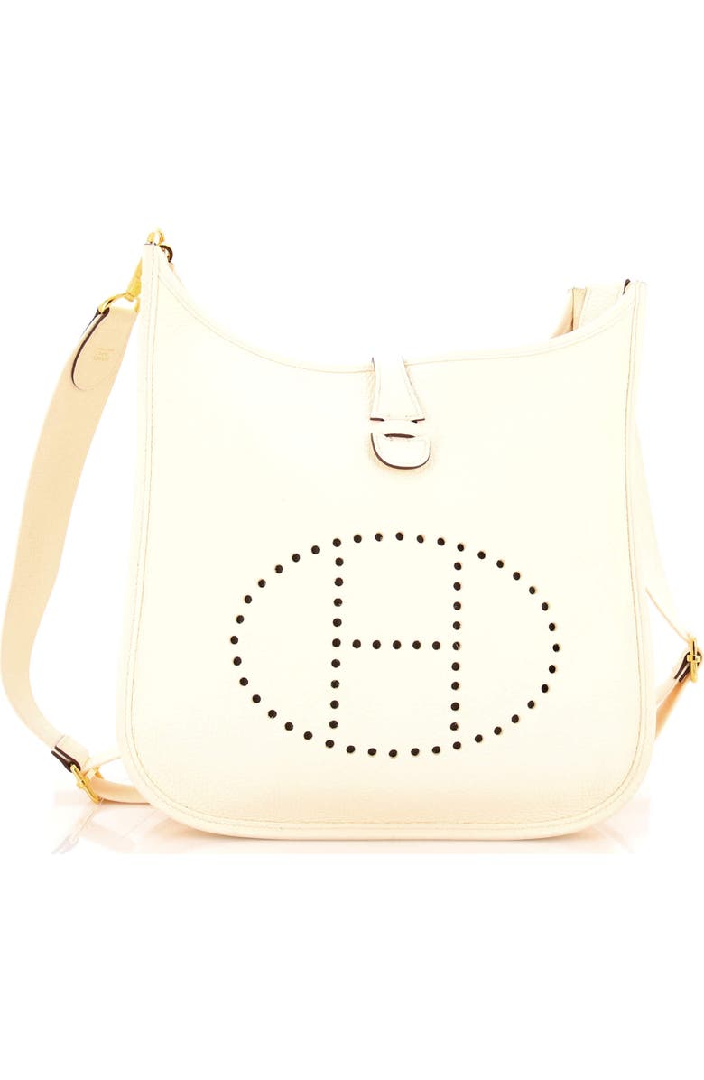 Pre-Owned Hermes Evelyne Bag Gen III Clemence PM, Main, color, Nata