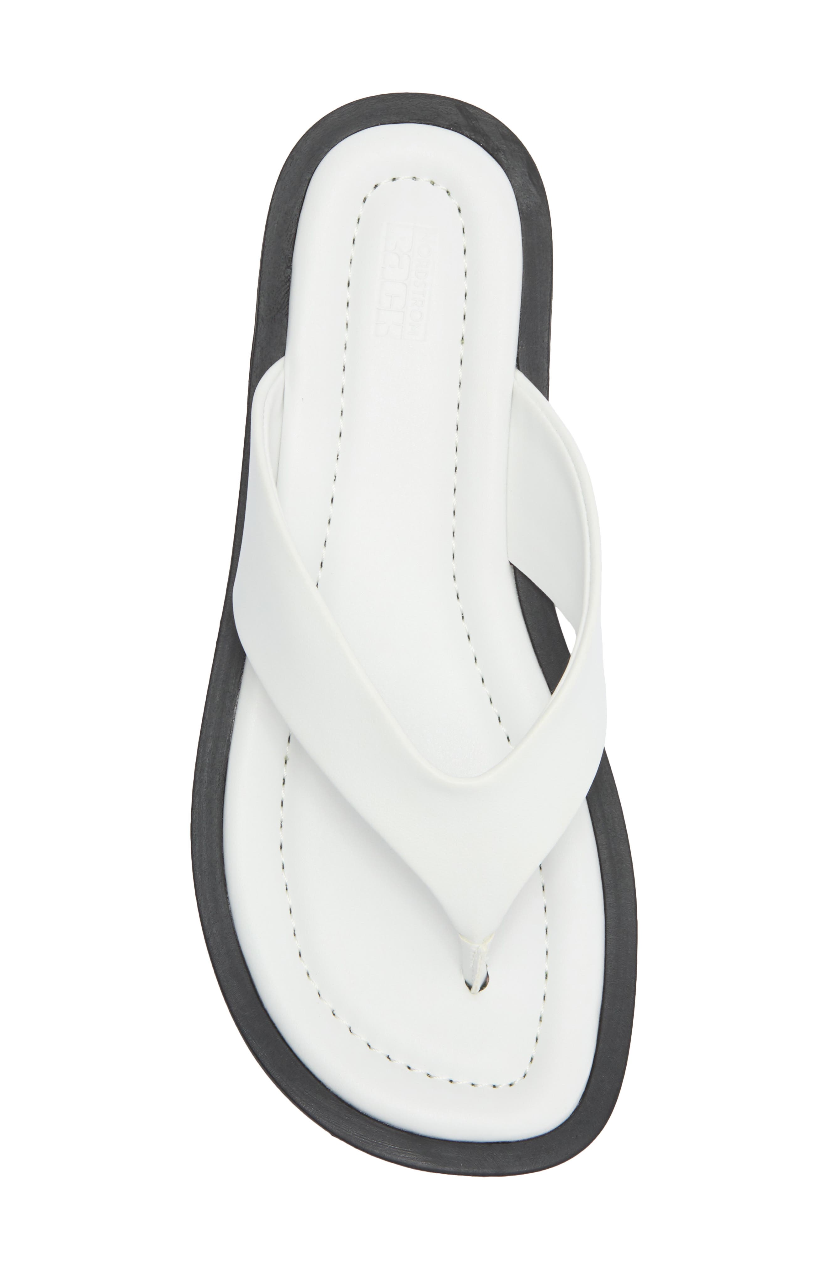NORDSTROM RACK Coco Flat Sandal, Alternate, color, White