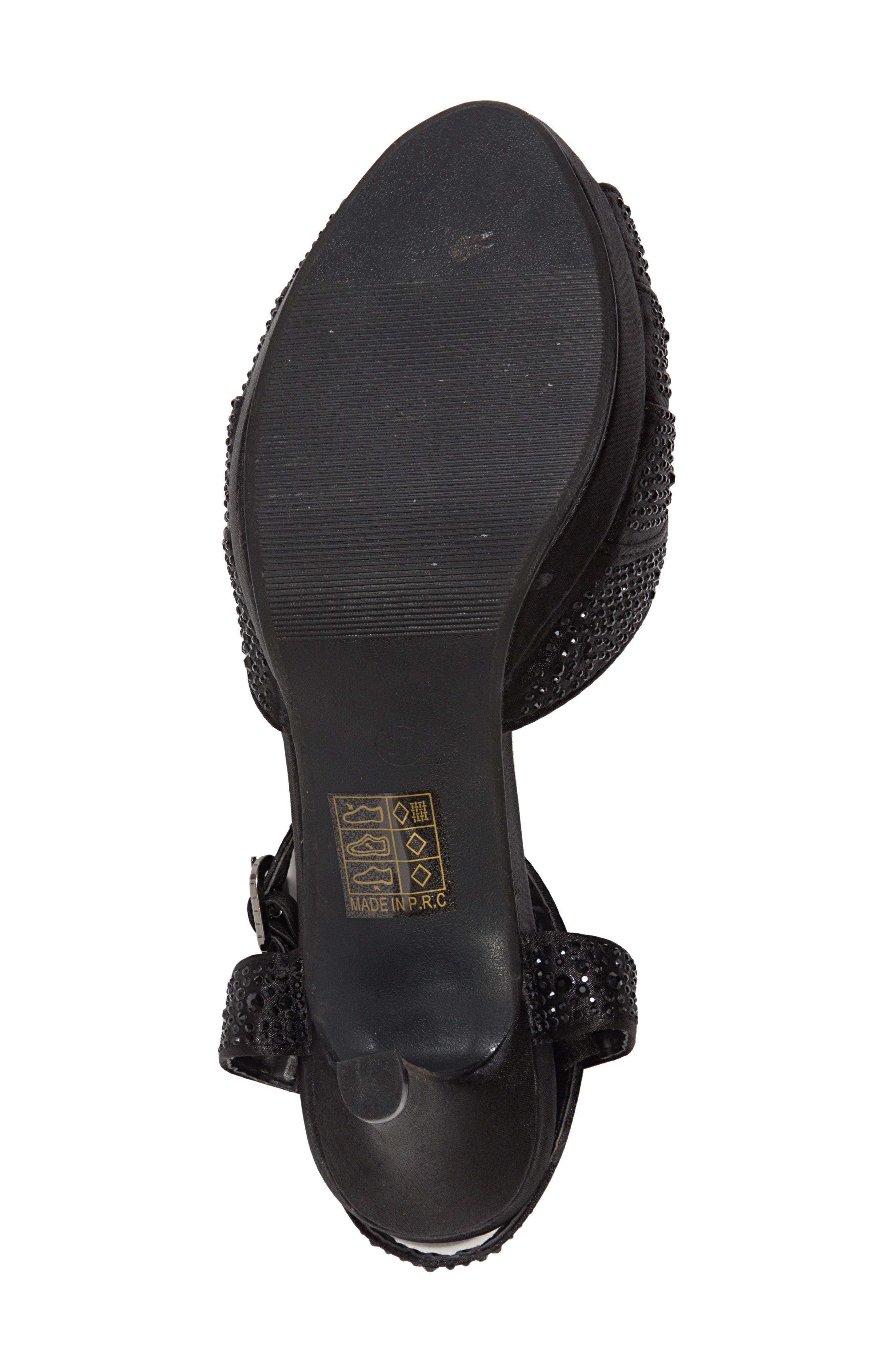 LADY COUTURE Midnight Rhinestone Sandal, Alternate, color, 