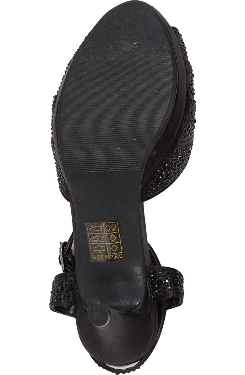 LADY COUTURE Midnight Rhinestone Sandal, Alternate, color,