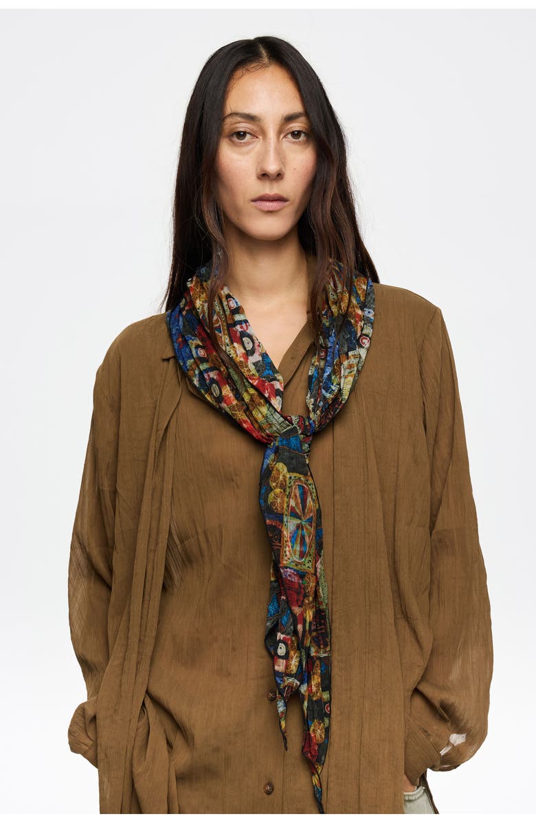 Bimba y Lola Full Mask Scarf, Alternate, color, Mask Full Black