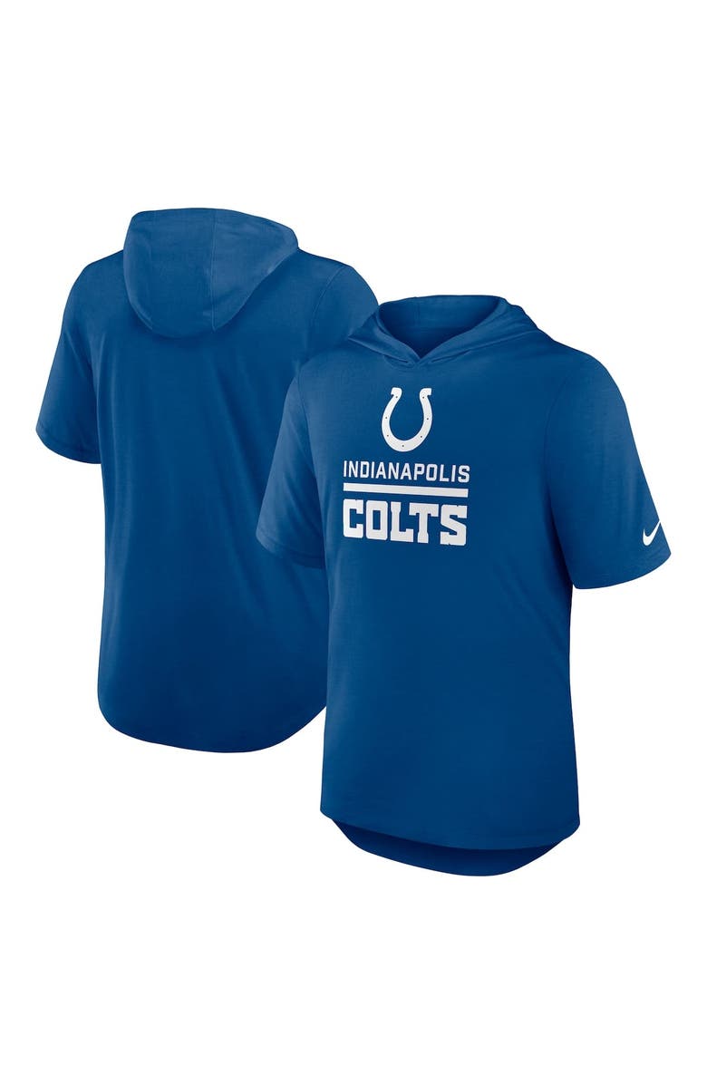 Nike Men's Nike Royal Indianapolis Colts Lockup Tri-Blend Hoodie T-Shirt, Main, color, Royal