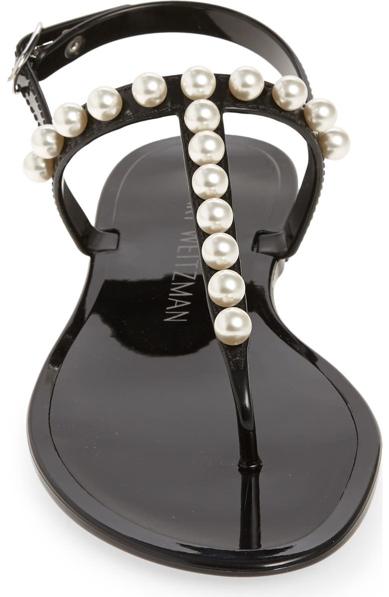 Stuart Weitzman Goldie Jelly Sandal, Alternate, color, Black