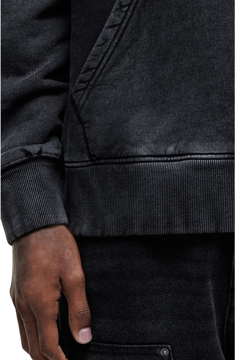 Good For Nothing Vintage Washed Relaxed Hoodie, Alternate, color, Black