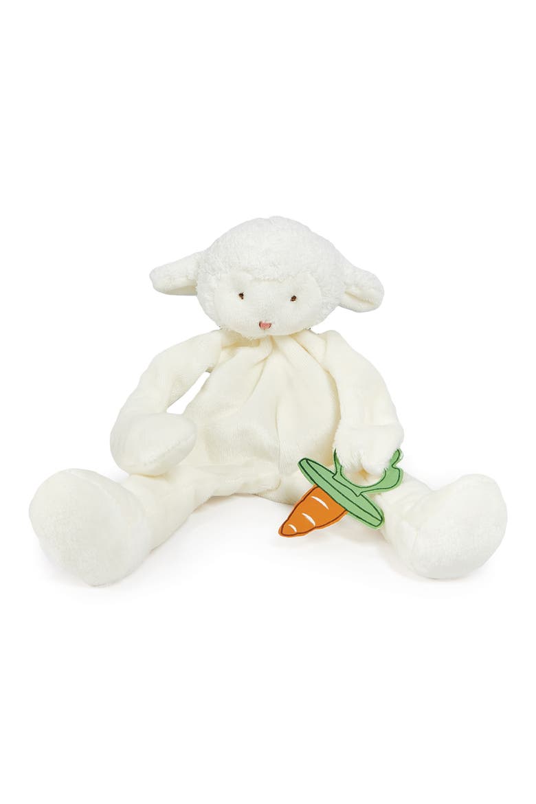 Blanket & Lamb Silly Buddy Pacifier Holder Gift Set, Alternate, color, WHITE