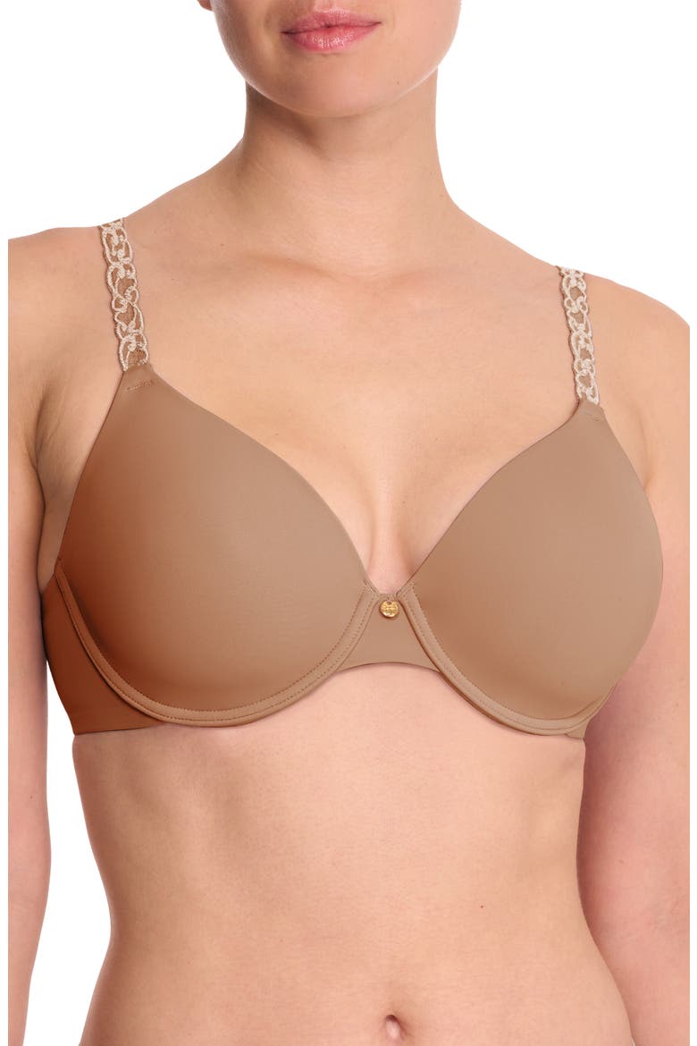 Pure Luxe Underwire T-Shirt Bra, Main, color, BUFF/CASHMERE