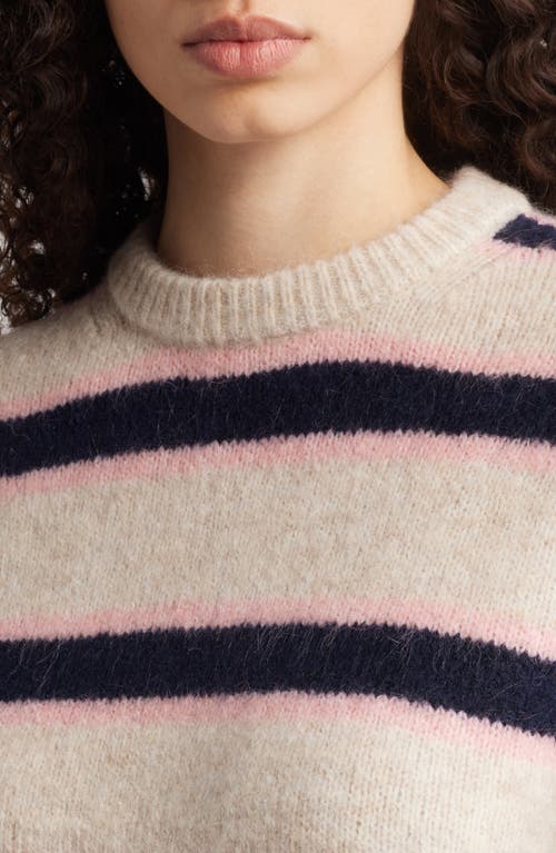 BODEN BODEN ROSEMARY RELAXED FLUFFY STRIPE SWEATER