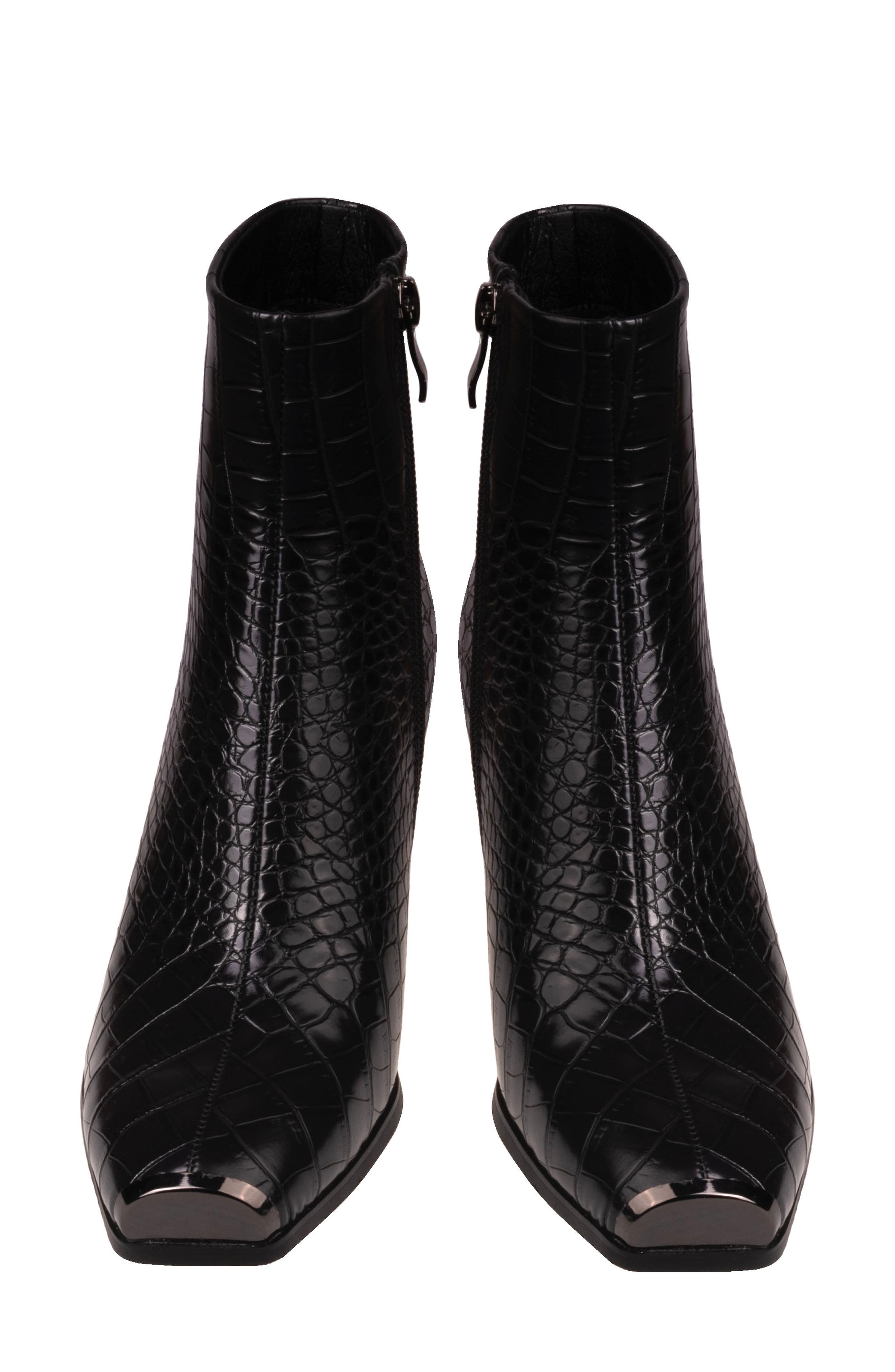 NINETY UNION Lima Croc Embossed Boot, Alternate, color, Black