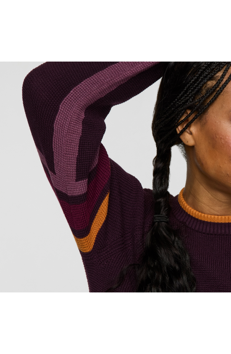 Cotopaxi Libre Waffle Crew Sweater - Women's, Alternate, color, Blackberry