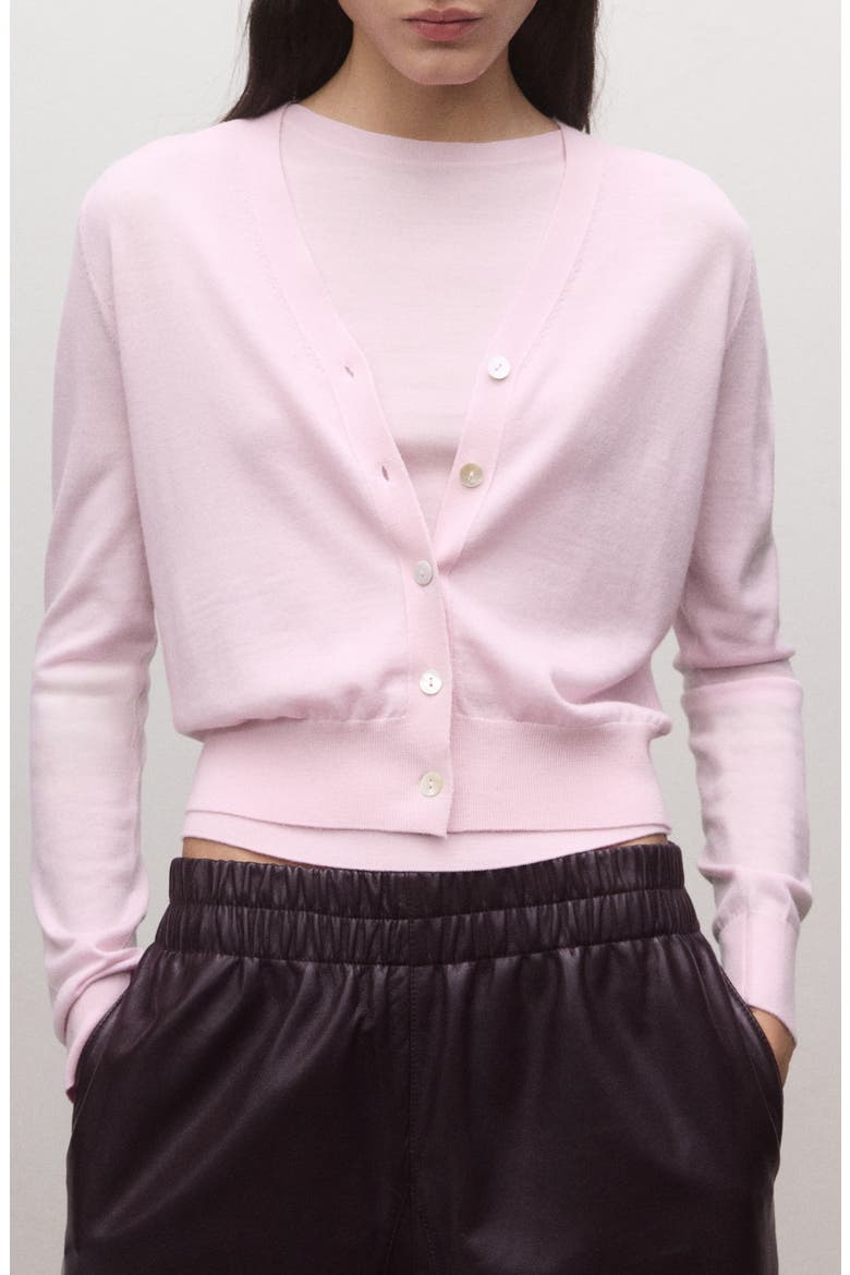 Wool Cardigan, Main, color, PINK