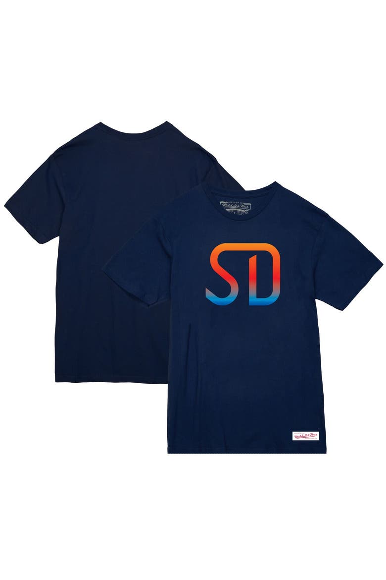 Women's Mitchell & Ness  Navy San Diego FC Monogram T-Shirt, Main, color, Navy