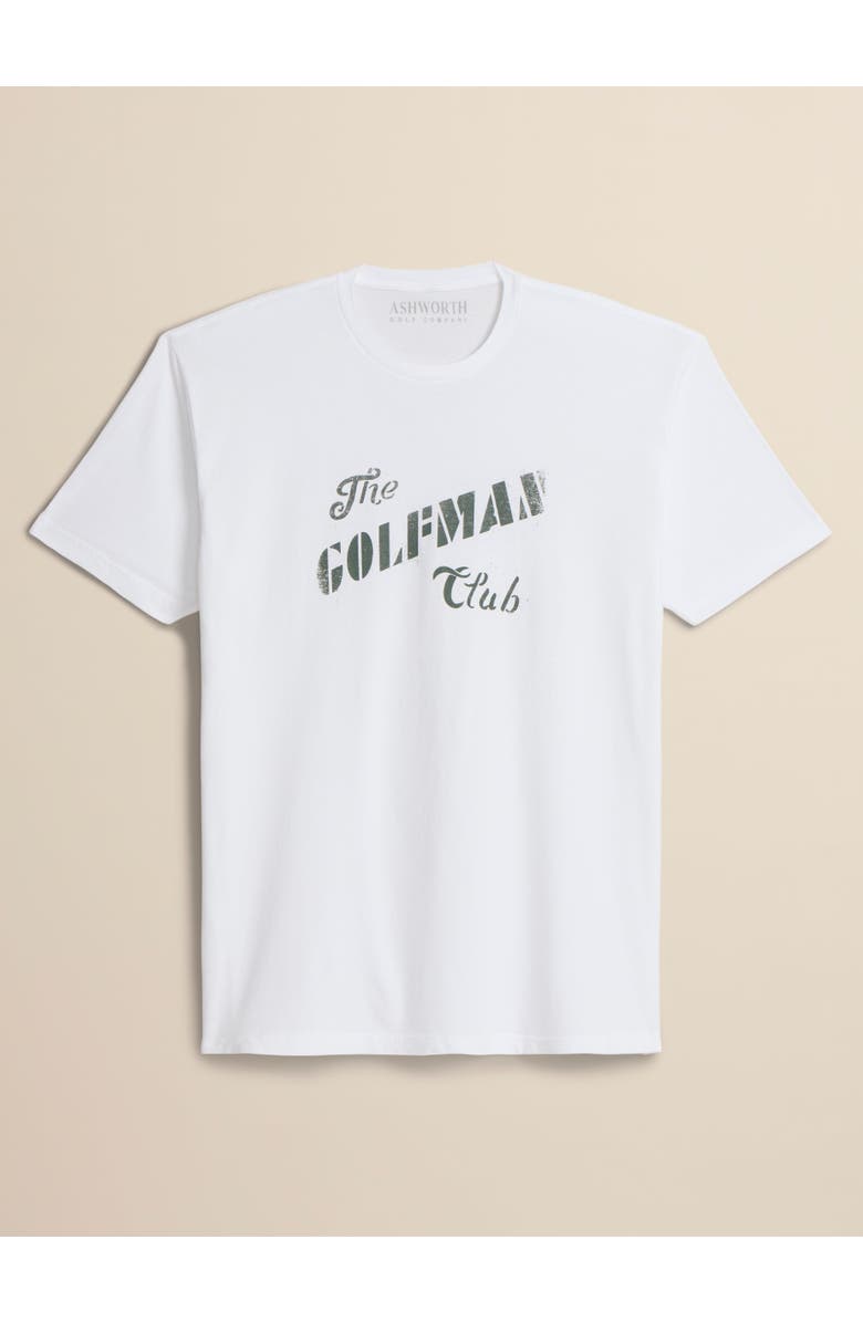 ASHWORTH GOLF Golfman Club Tee, Main, color, Washed White