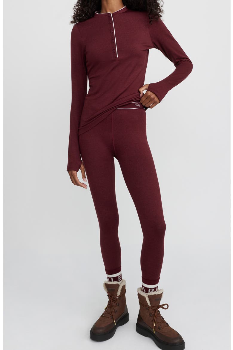 Branded Baselayer Performance Leggings, Alternate, color, MAROON MARL