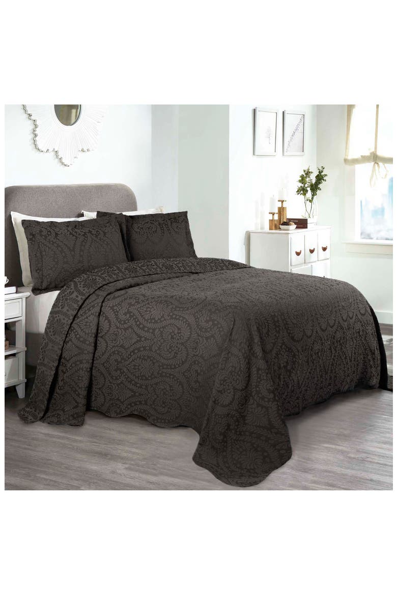 Cotton Blend Comforter Set, Alternate, color, CHARCOAL