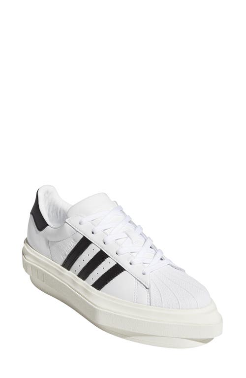 Y-3 Adidas Beyoncé Superstar Platform Sneaker In White/core Black/off White