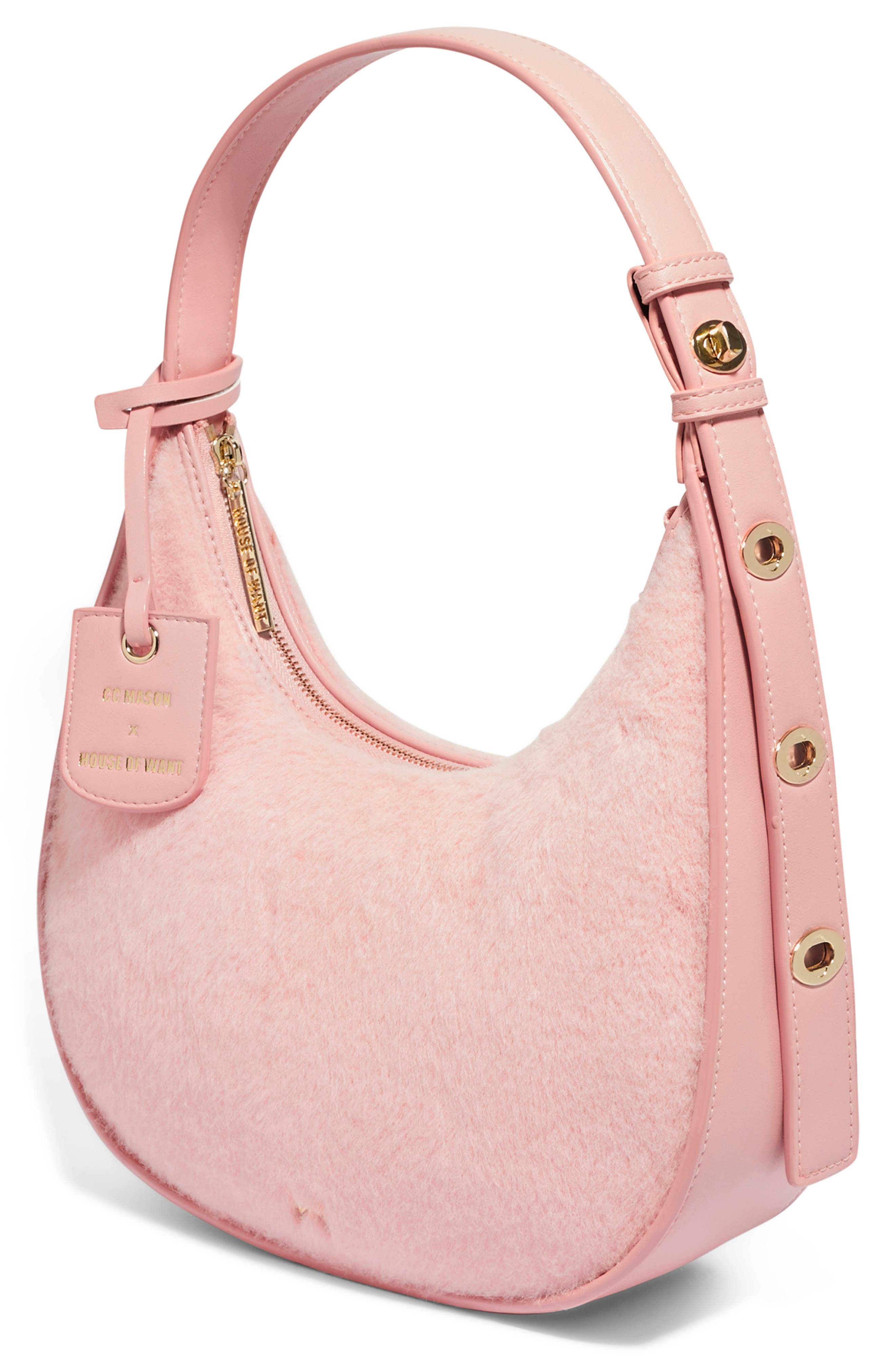 HOUSE OF WANT x CC Mason HOW We #CC It Faux Fur Shoulder Bag, Alternate, color, 