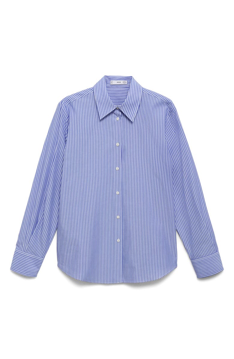 MANGO Stripe Button-Up Shirt, Alternate, color, 