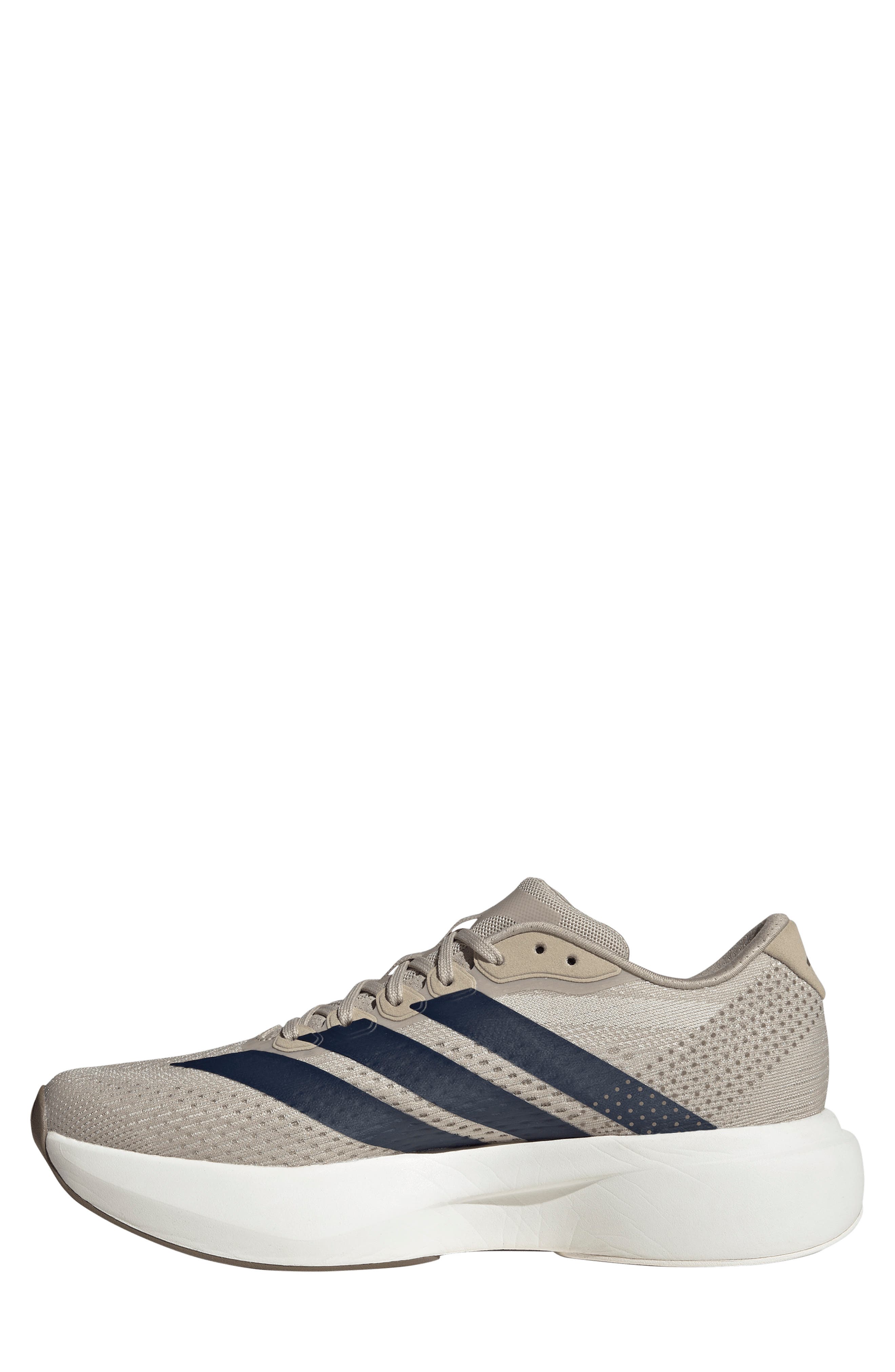 Adizero Pacer Sneaker, Alternate, color, KHAKI / NIGHT INDIGO/ WHITE