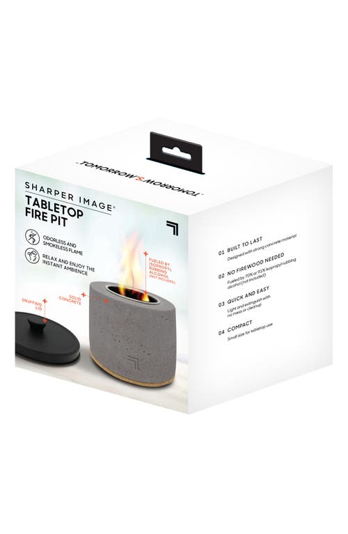 Sharper Image Tabletop Fire Pit In Gray