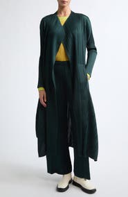 Pleats Please Issey Miyake Monthly Colors October Pleated Long Jacket