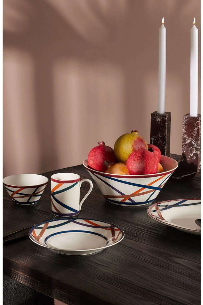 Salad Bowl NASTRI  Multicolor diam. 10.5" x 4.3", Alternate, color, Multicolor
