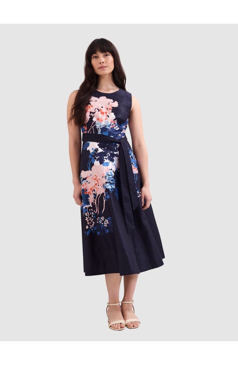 Phase Eight Natalya Floral Dress, Main, color, Navy