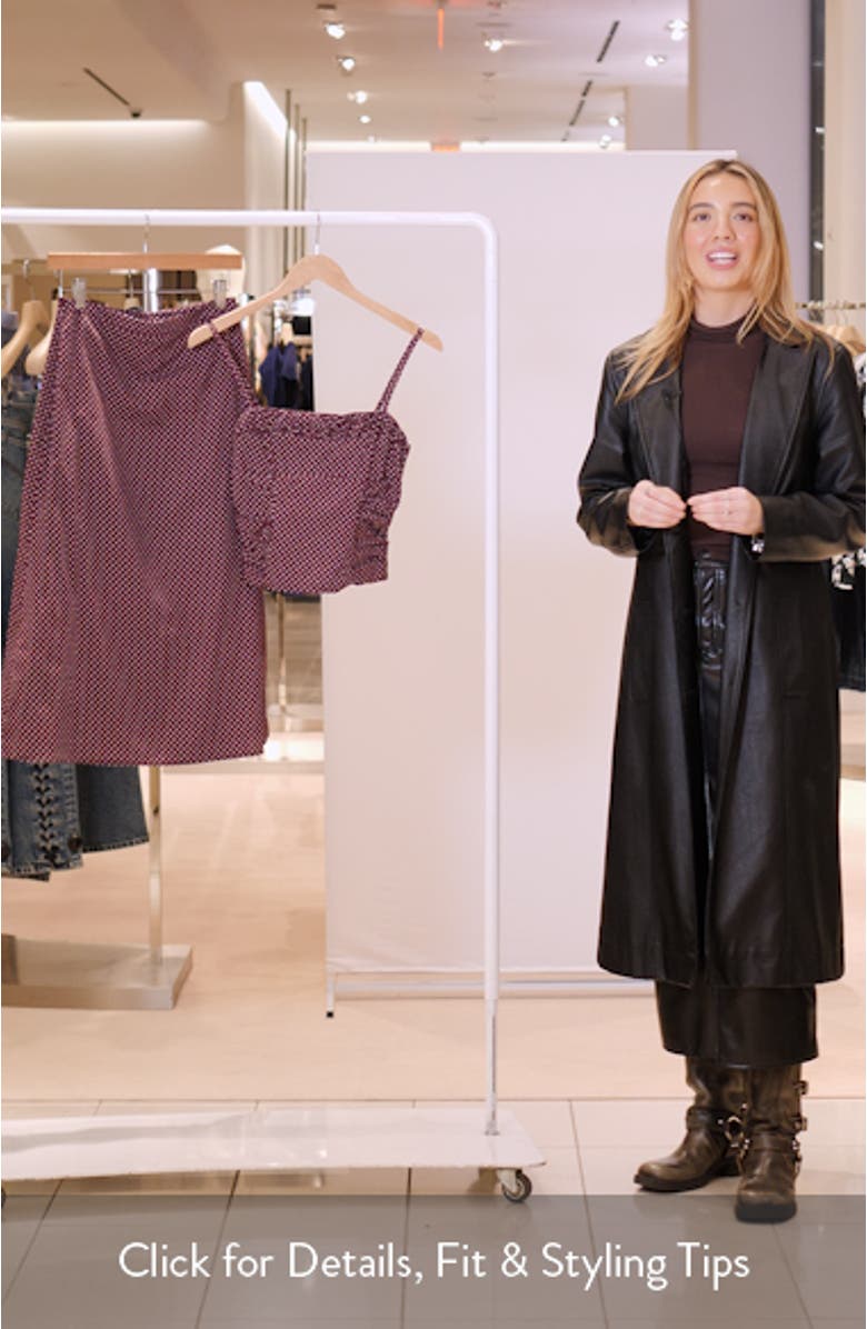 Shining Mirrors Polka Dot Cotton Camisole & Skirt Set, sales video thumbnail