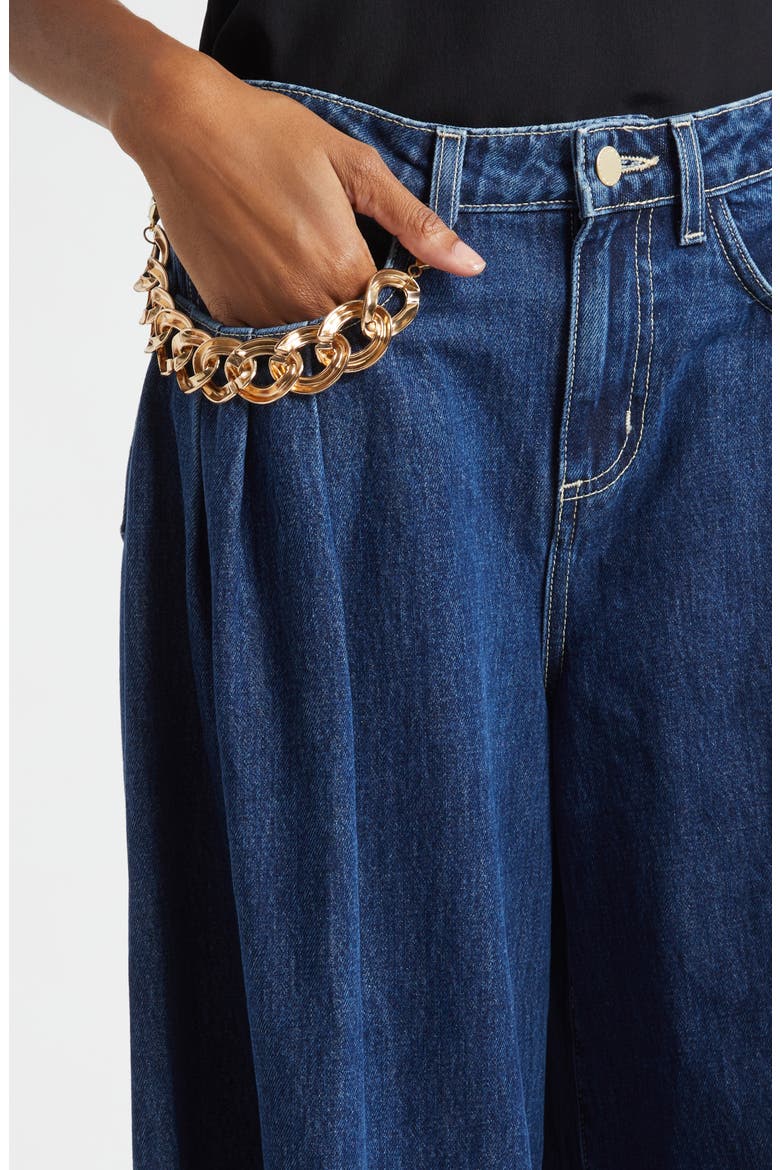 L'AGENCE Chayse Chain Wide Leg Jeans (Women) | Nordstrom