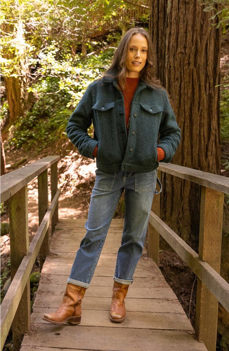 Carve Designs Rhea Boucle Trucker, Alternate, color, Pine