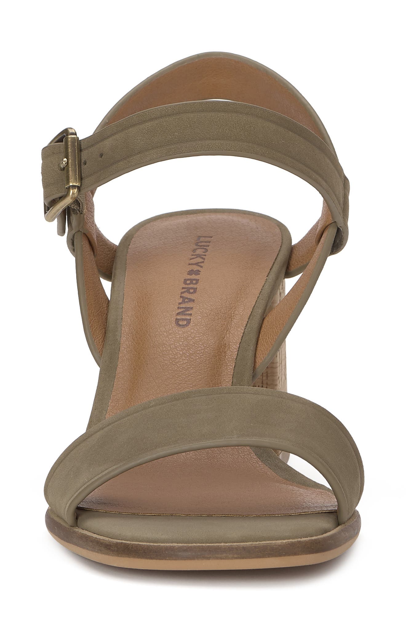 Lucky Brand Hallia Ankle Strap Sandal, Alternate, color, Capers