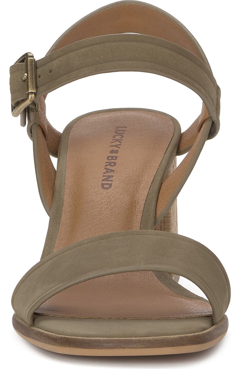 Lucky Brand Hallia Ankle Strap Sandal, Alternate, color, Capers