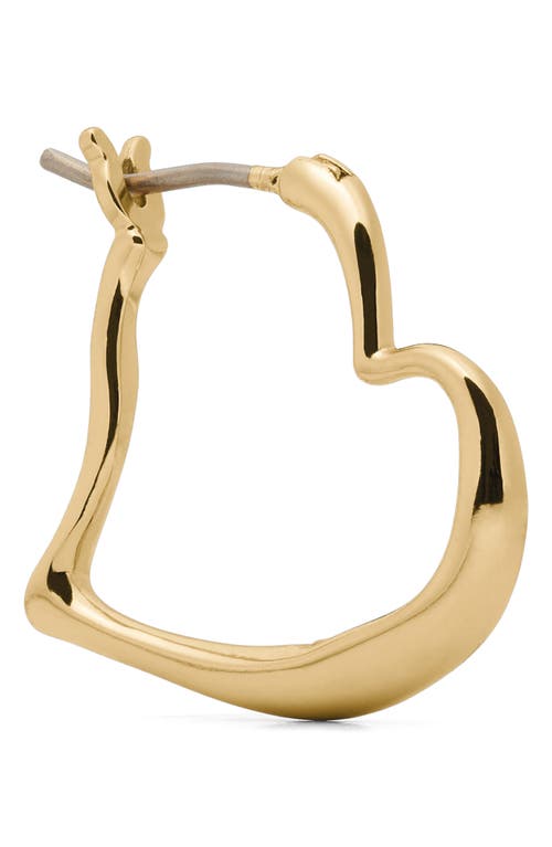 Kate Spade New York Heart Huggie Hoop Earrings In Gold