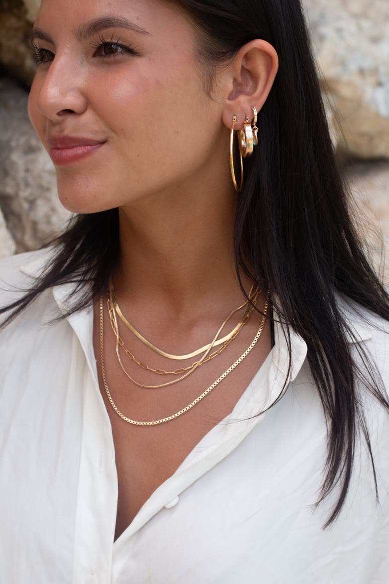 Nile Necklace, Alternate, color, Gold