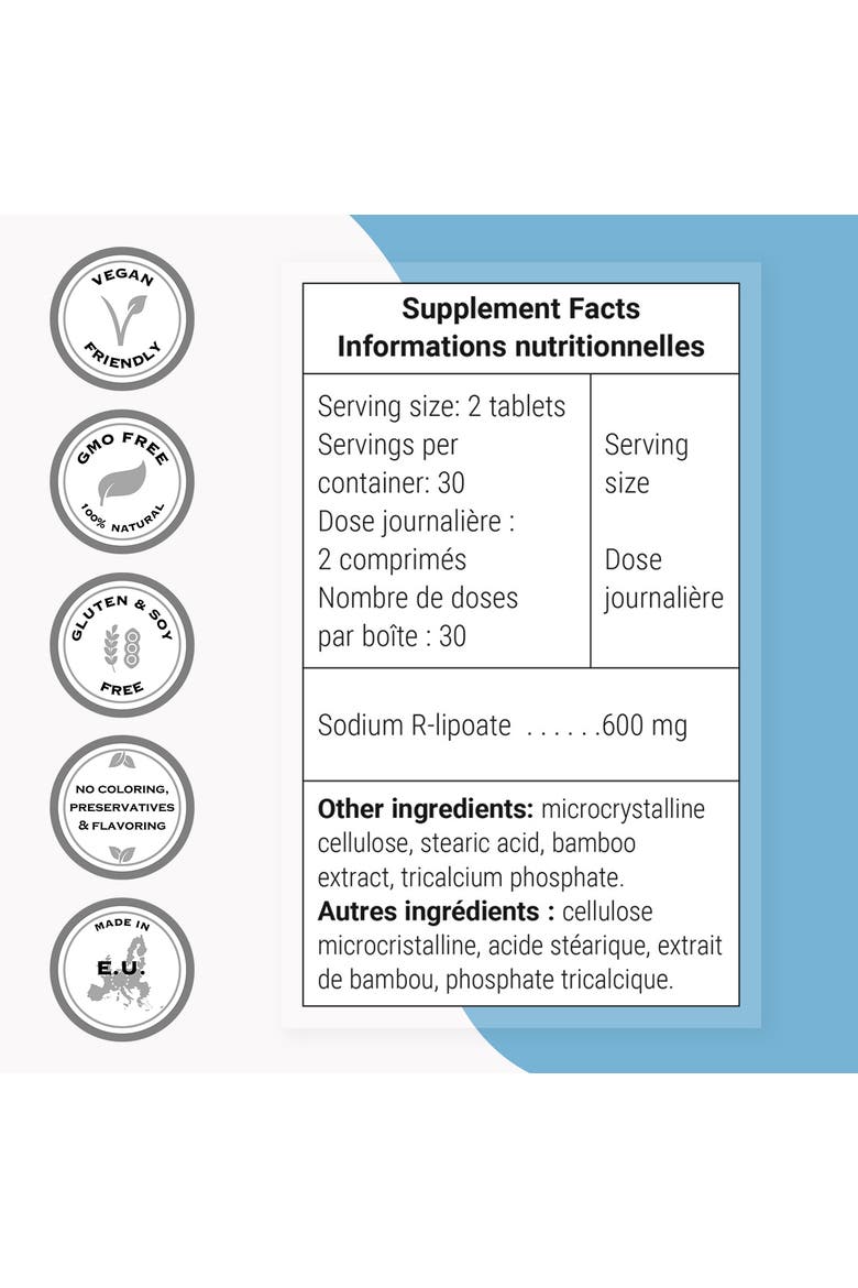 Sodium R-Lipoate 600mg, Alternate, color, None
