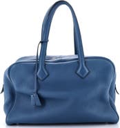 Pre-Owned Hermes Victoria II Bag Clemence 35