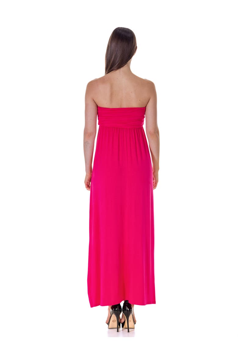 Strapless Empire Waist Maxi Dress, Alternate, color, Pink