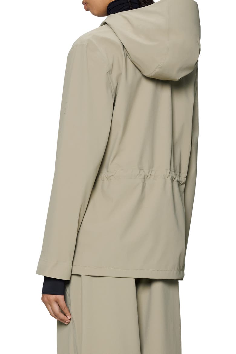 Suva Hardshell Waterproof Hooded Rain Jacket, Alternate, color, BEIGE