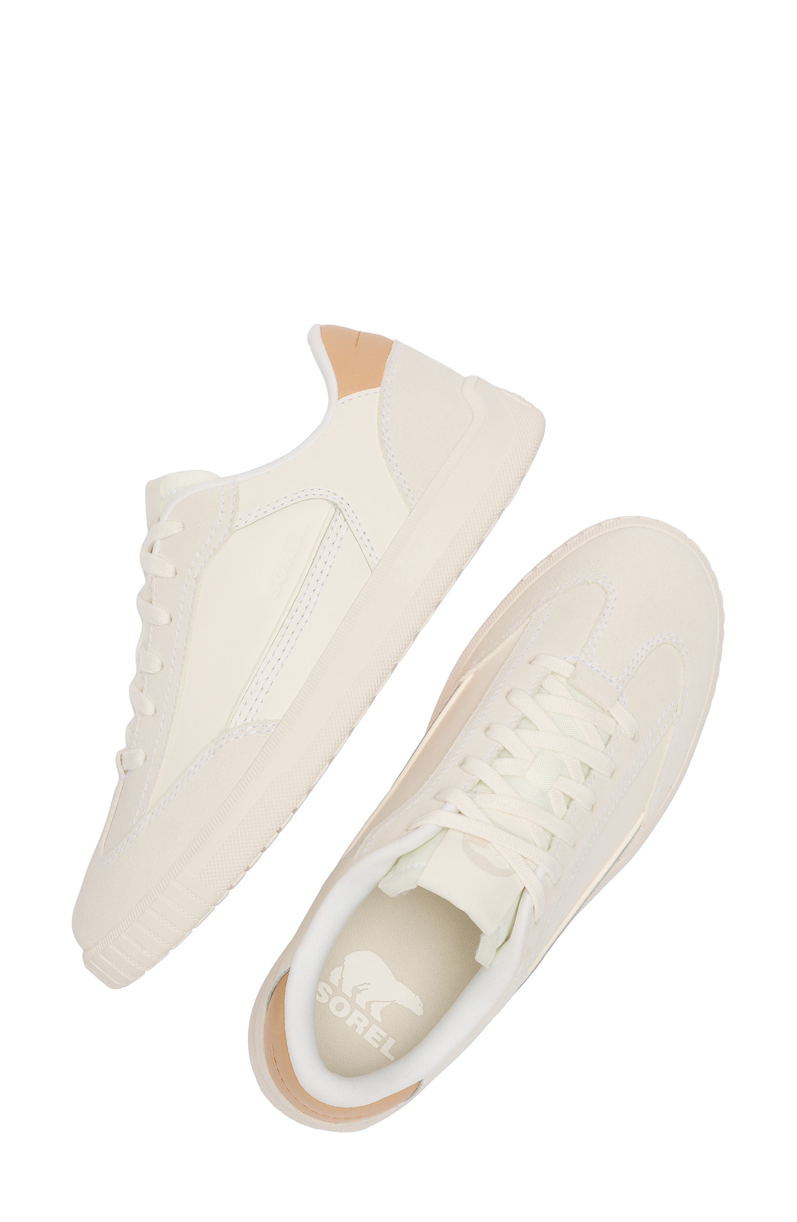 SOREL Ona Drift Lace-Up Sneaker, Alternate, color, Sea Salt/ Honest Beige