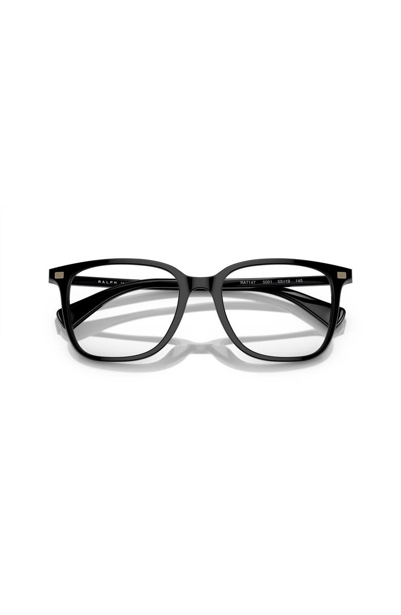 RALPH 55mm Square optical glasses, Alternate, color, Black