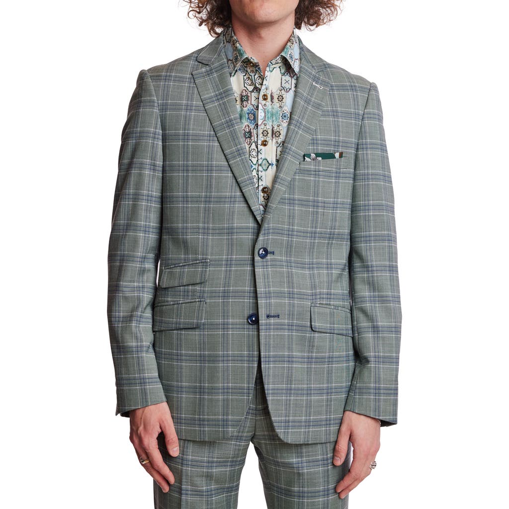 Paisley & Gray Dover Slim Fit Plaid Sport Coat In Gray