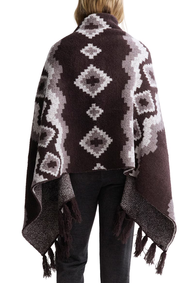 Barefoot Dreams CozyChic Mosaic Wrap, Alternate, color, UMBER MULTI