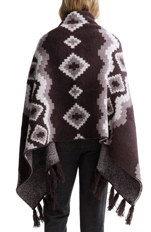 Barefoot Dreams Cozychic Mosaic Wrap In Black
