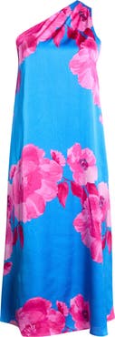 SUGARLIPS Glena Floral One Shoulder Maxi Dress